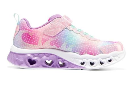 (GS) Skechers Flutter Heart Lights 'Pink Multi' 302315L-PKMT sold by KicksCrew