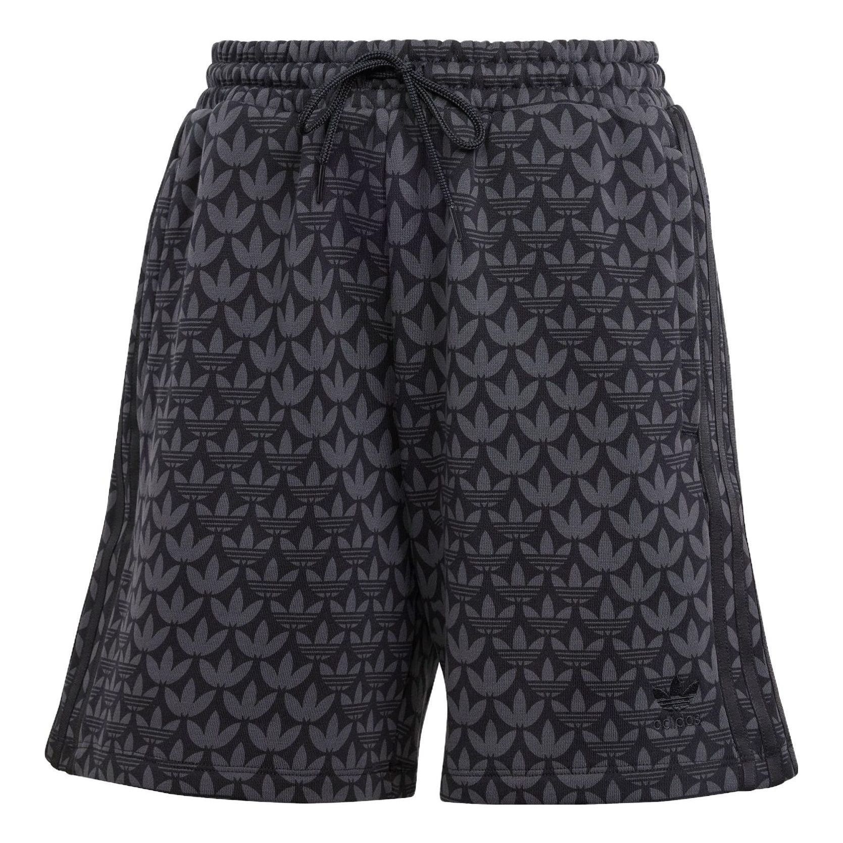 (WMNS) adidas originals Trefoil Monogram Shorts 'Black' II3189 sold by KicksCrew