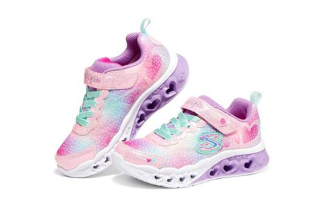 (GS) Skechers Flutter Heart Lights 'Pink Multi' 302315L-PKMT sold by KicksCrew