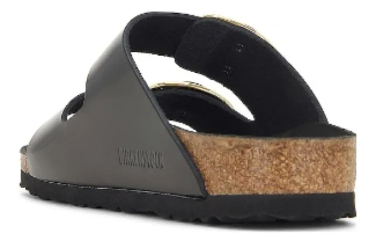(WMNS) Birkenstock Arizona Big Buckle Natural Leather Narrow Fit Sandals 'Patent High Shine Black' 1021476 sold by KicksCrew product image thumbnail 4