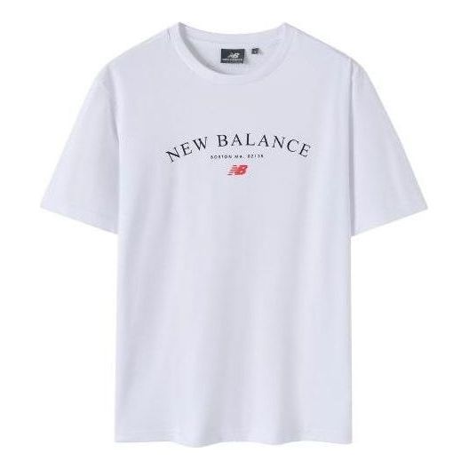 New Balance Classic Logo Printed Tee 'White' NE82N023-WT sold by KicksCrew