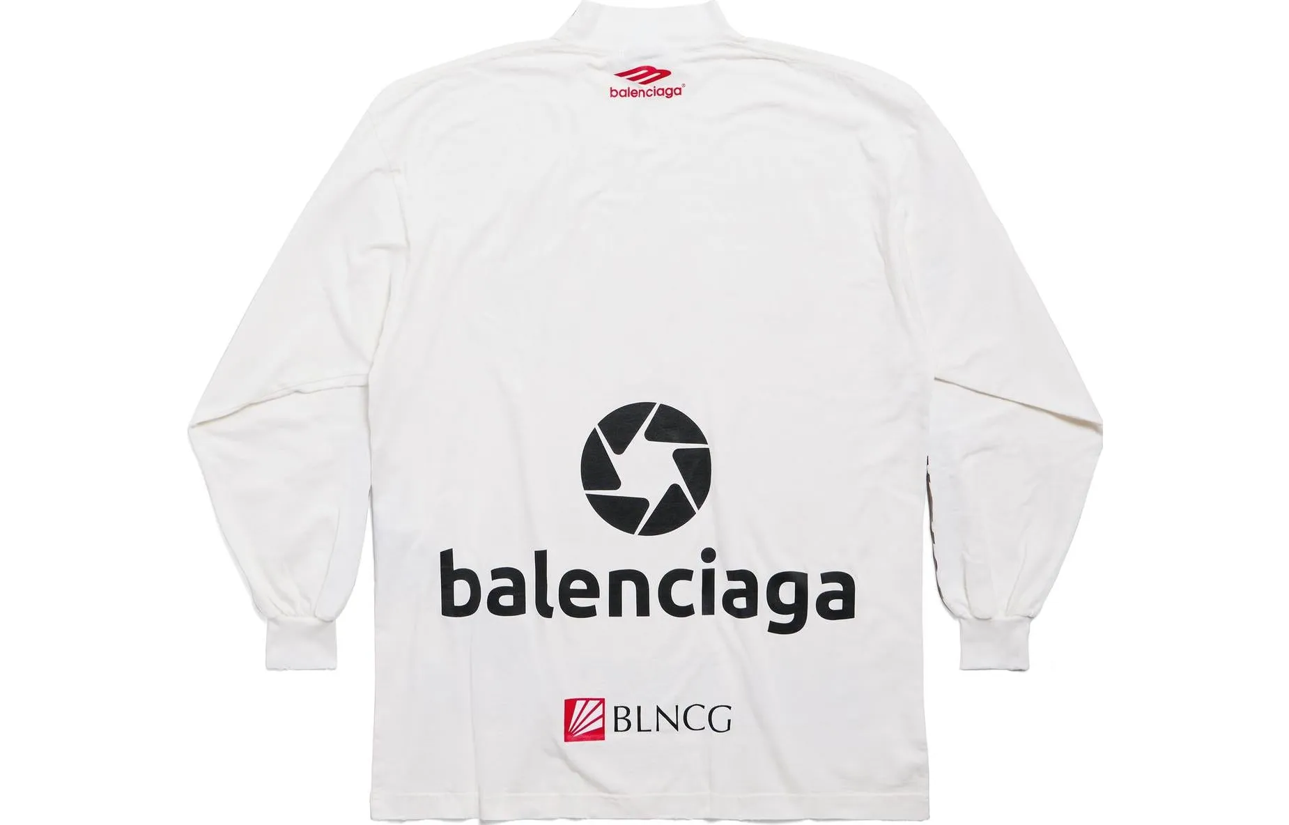 WMNS) Balenciaga Top League Long Sleeve T-shirt 'White