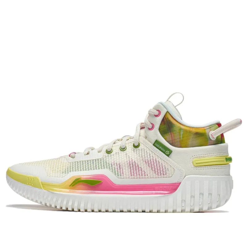 Li-Ning BadFive 3 'White Yellow Pink' ABFT005-8 sold by KicksCrew