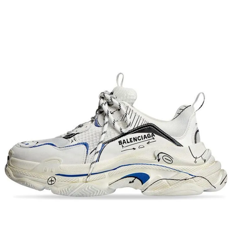 (Wmns) Balenciaga Triple S 'White' 524039W3SRB9014 sold by KicksCrew