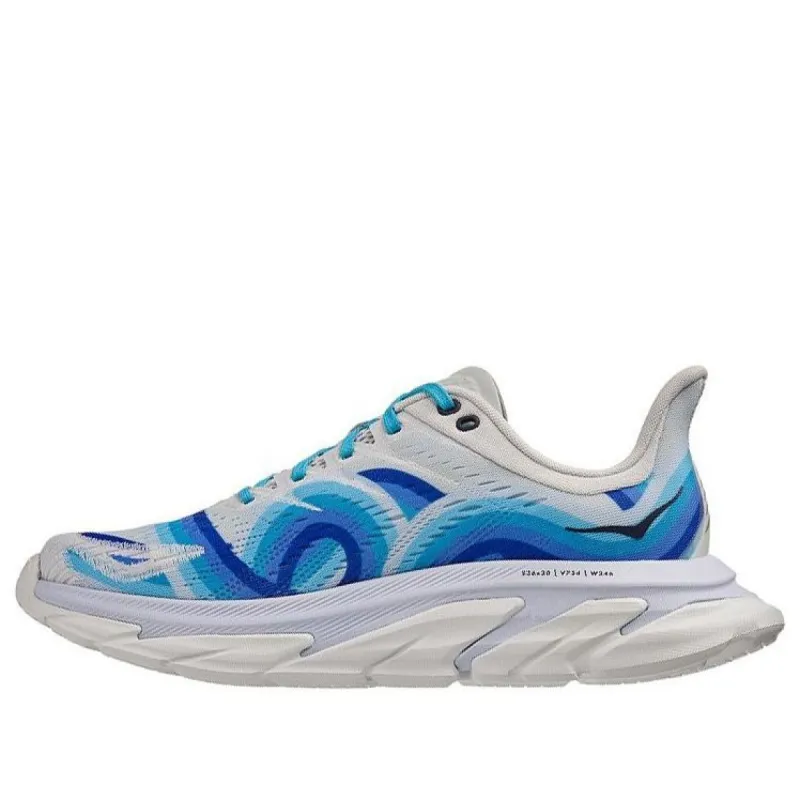 (WMNS) Hoka One One Clifton Edge Geometric 'White Dazzling Blue' 1122570-DBBF sold by KicksCrew