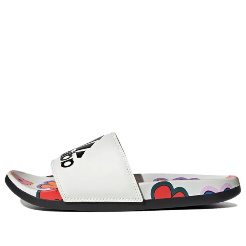 (WMNS) Adidas Adilette Comfort Slides 'Off White Core Black' IE4971 sold by KicksCrew