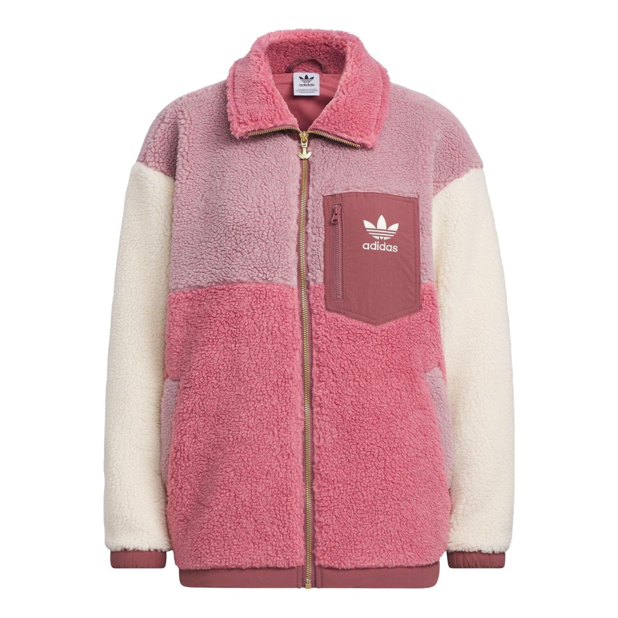 WMNS) Adidas Originals Sherpa Jackets 'Pink' IN0988 | Parallel