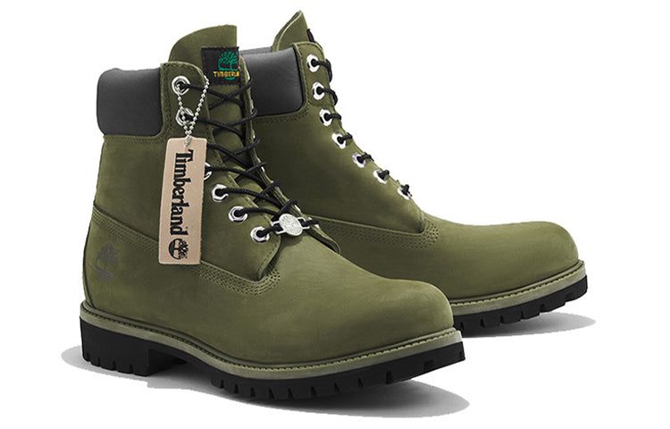 Timberland 6 Inch Premium Waterproof Boots 'Green Nubuck' A2KZQW sold by KicksCrew product image thumbnail 3