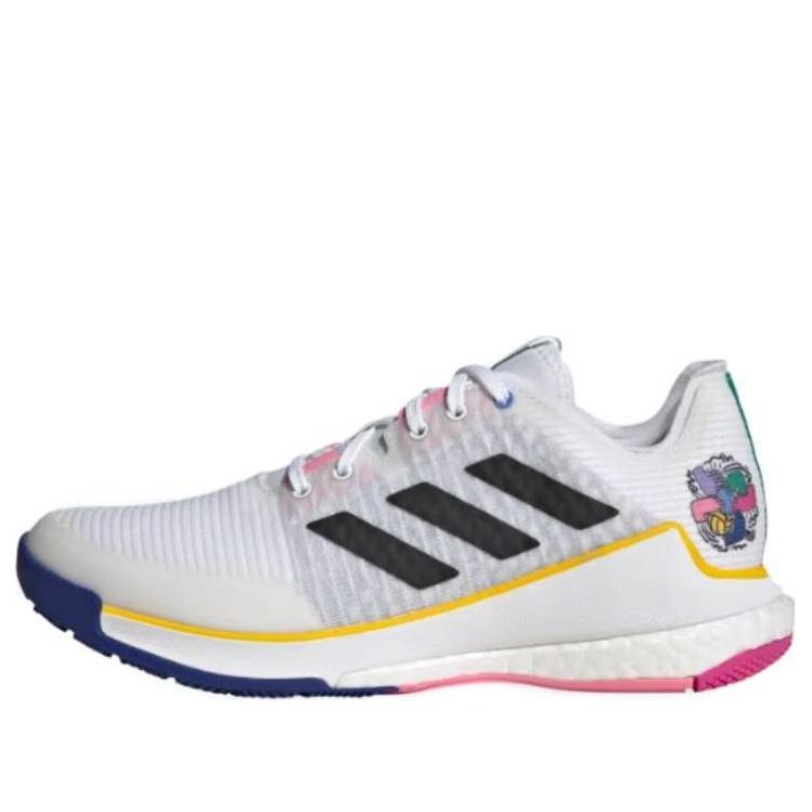 (WMNS) Adidas Crazyflight 'White Pink Blue' HP3340 sold by KicksCrew
