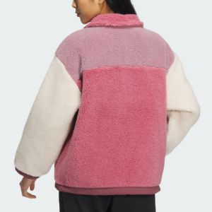 (WMNS) Adidas Originals Sherpa Jackets 'Pink' IN0988 sold by KicksCrew