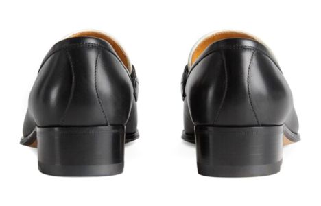 (WMNS) GUCCI Loafer with Web and Interlocking G 'Black White' 674662-1W6B0-1170 sold by KicksCrew