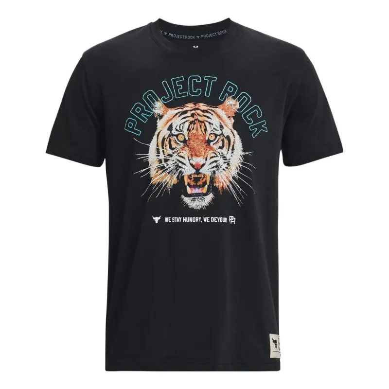 Under Armour Project Rock Champion Heavyweight Short Sleeve T-shirt 'Black' 1379113-001 sold by KicksCrew