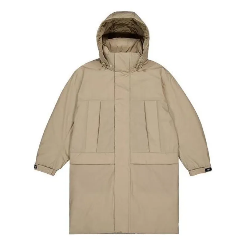 New Balance Vintage Long Down Jacket 'Beige' NPD43191-LBE sold by KicksCrew