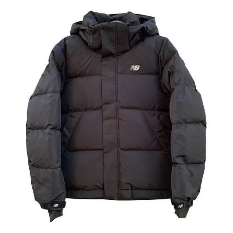 New Balance Windproof Warm Hooded Down Jacket 'Black' NPA4S061-BK sold by KicksCrew