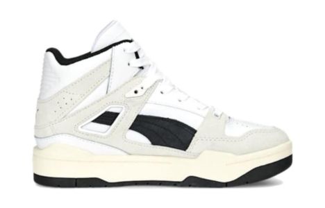 (GS) PUMA Slipstream Mid Heritage Sneakers 'White Beige Black' 393057-01 sold by KicksCrew