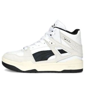(GS) PUMA Slipstream Mid Heritage Sneakers 'White Beige Black' 393057-01 sold by KicksCrew