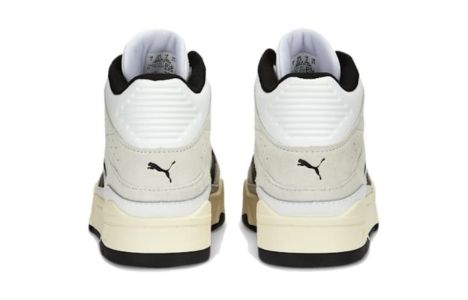 (GS) PUMA Slipstream Mid Heritage Sneakers 'White Beige Black' 393057-01 sold by KicksCrew