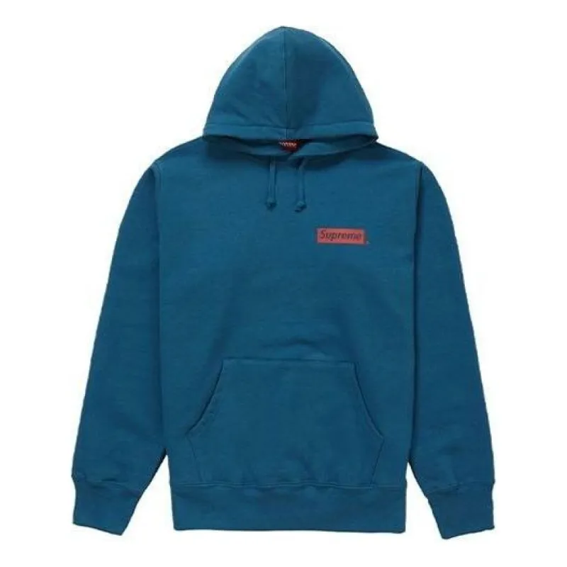 Supreme FW19 Stop Crying Hooded Sweater 'Blue' SUP-FW19-10628 sold by KicksCrew