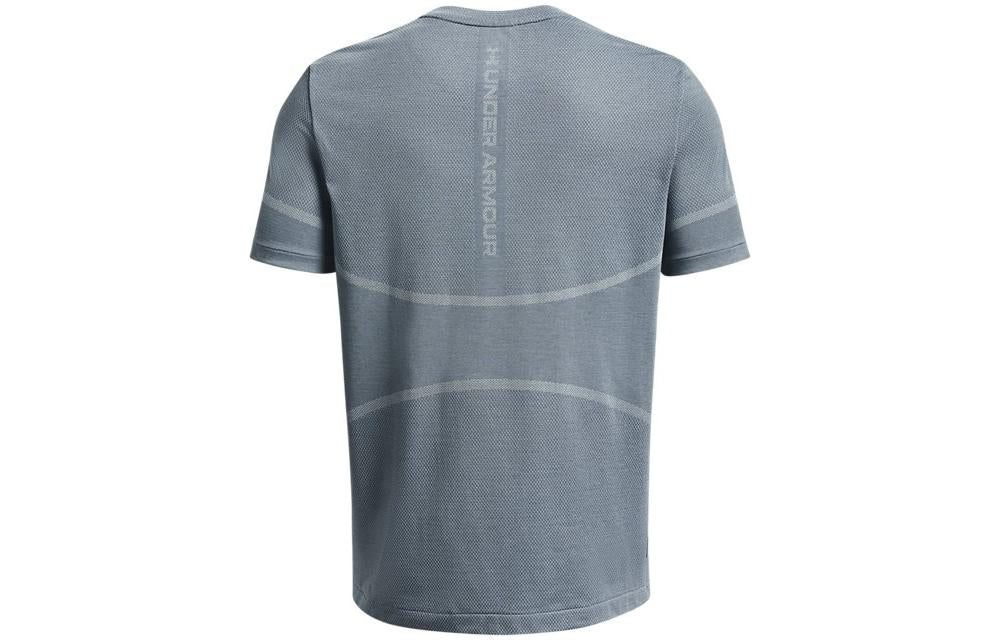 Under Armour Rush™ Seamless Legacy T-Shirt 'Grey Blue' 1376781-465 sold by KicksCrew product image thumbnail 2