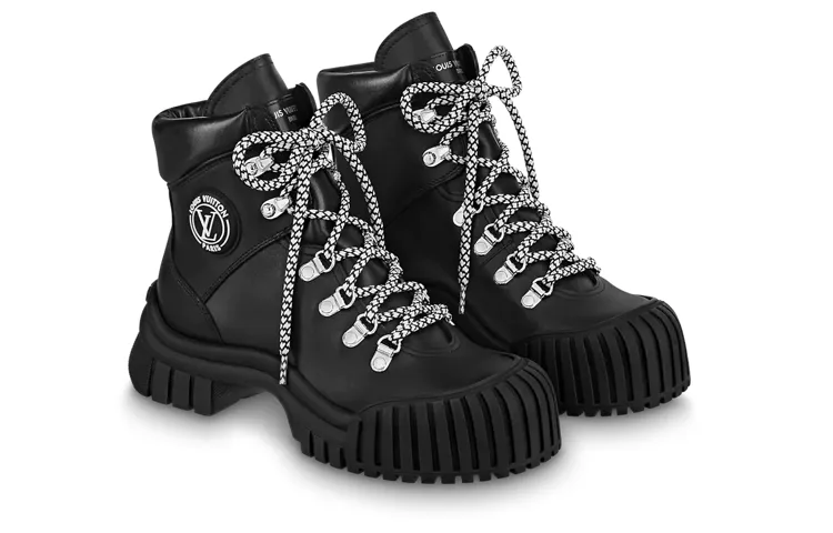 (WMNS) LOUIS VUITTON LV Ruby Flat Ranger Boots 'Black' 1AAM5U sold by KicksCrew product image thumbnail 2