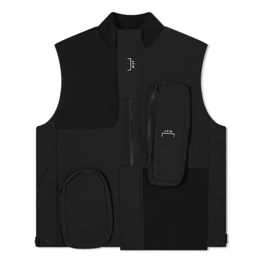 A-COLD-WALL* Assymetric 3D Pocket Puffer Gilet 'Black' ACWMO037 sold by KicksCrew