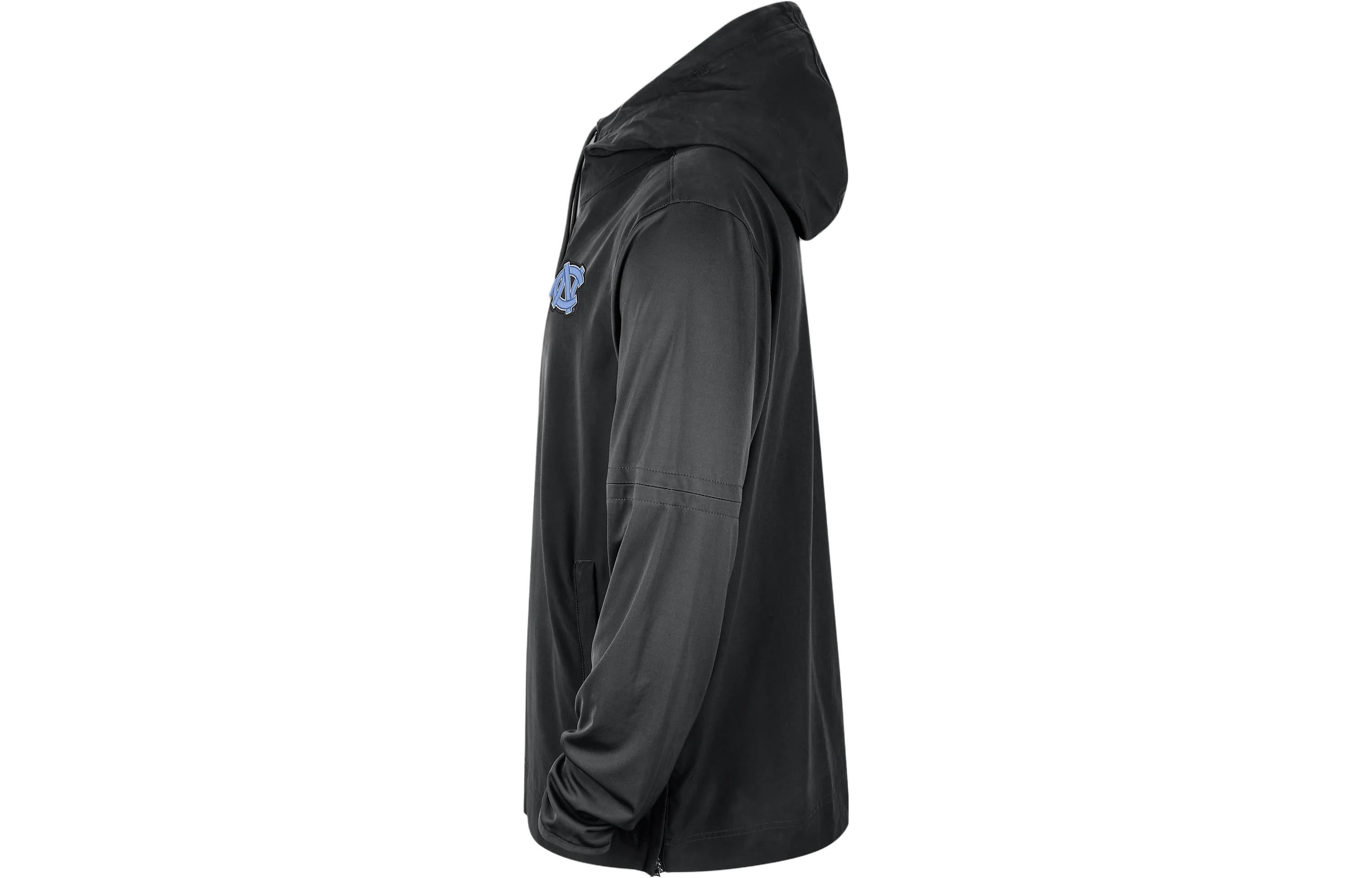 Air Jordan UNC Player College Long-Sleeve Woven Jacket 'Black' DZ9332-010 sold by KicksCrew product image thumbnail 4