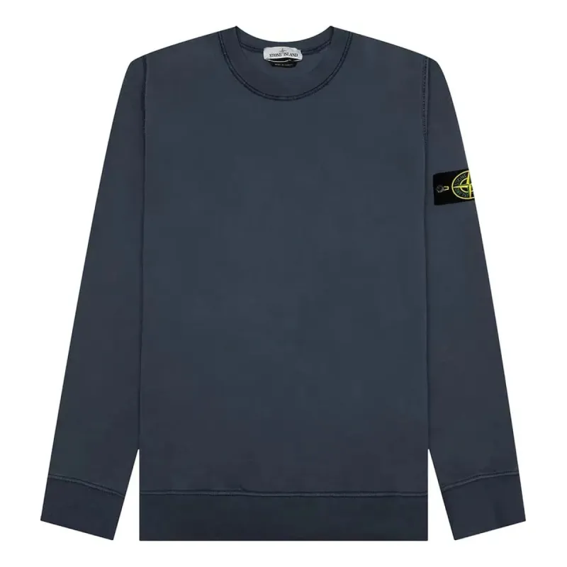 STONE ISLAND Crewneck Sweatshirt 'Dark Blue' 761563051-V0024 sold by KicksCrew