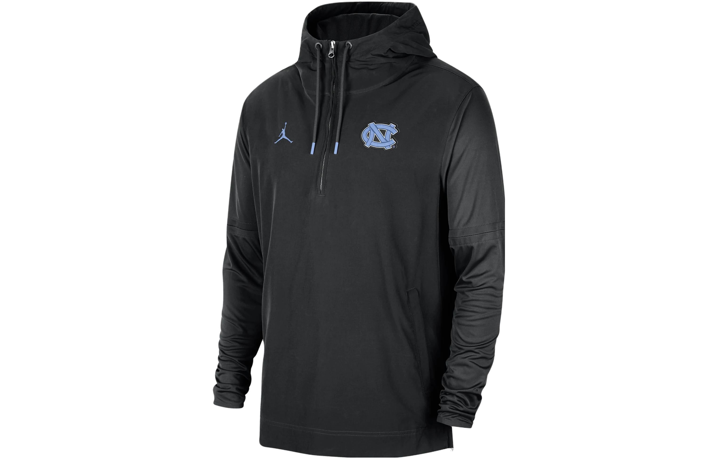 Air Jordan UNC Player College Long-Sleeve Woven Jacket 'Black' DZ9332-010 sold by KicksCrew product image thumbnail 2