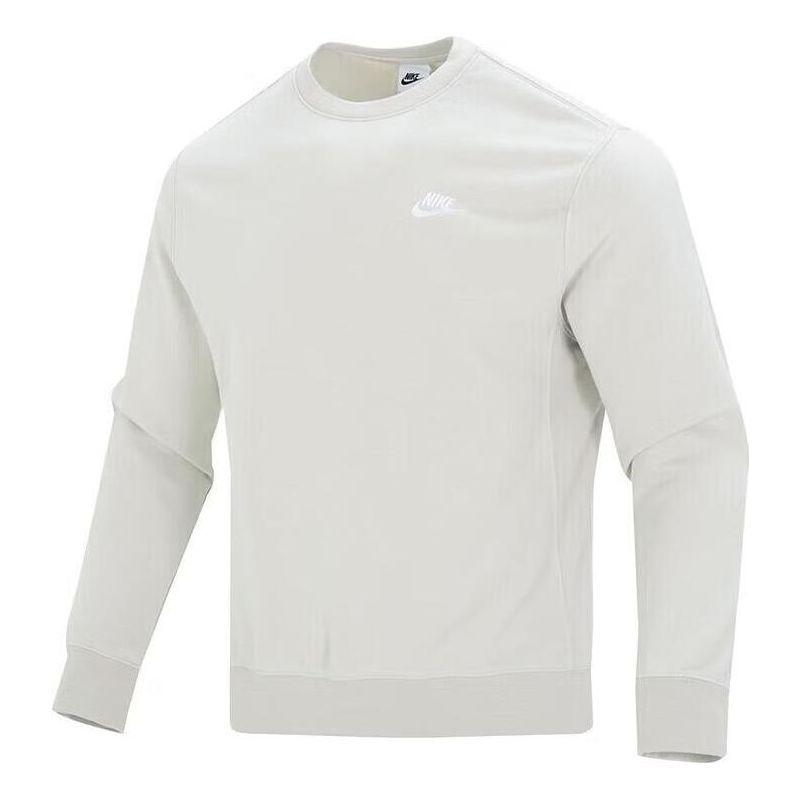 Nike Sportswear Club French Terry Crew 'White' BV2667-072 sold by KicksCrew