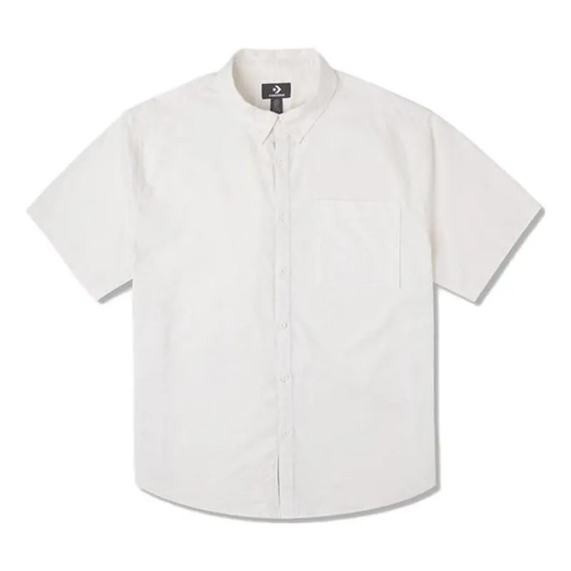 Converse Short Sleeve Basic Woven Shirt 'White' 10025290-A03 sold by KicksCrew