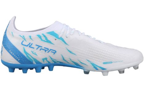 PUMA Ultra Ultimate MG 'White/Light Blue' 107301-01 sold by KicksCrew
