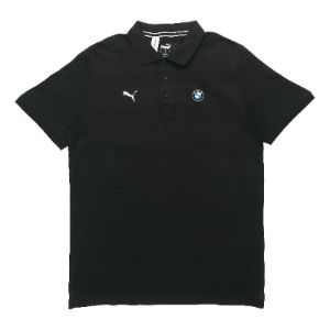 Puma x BMW Motorsport Striped Polo Shirt 'Black White' 598005-01 sold by KicksCrew