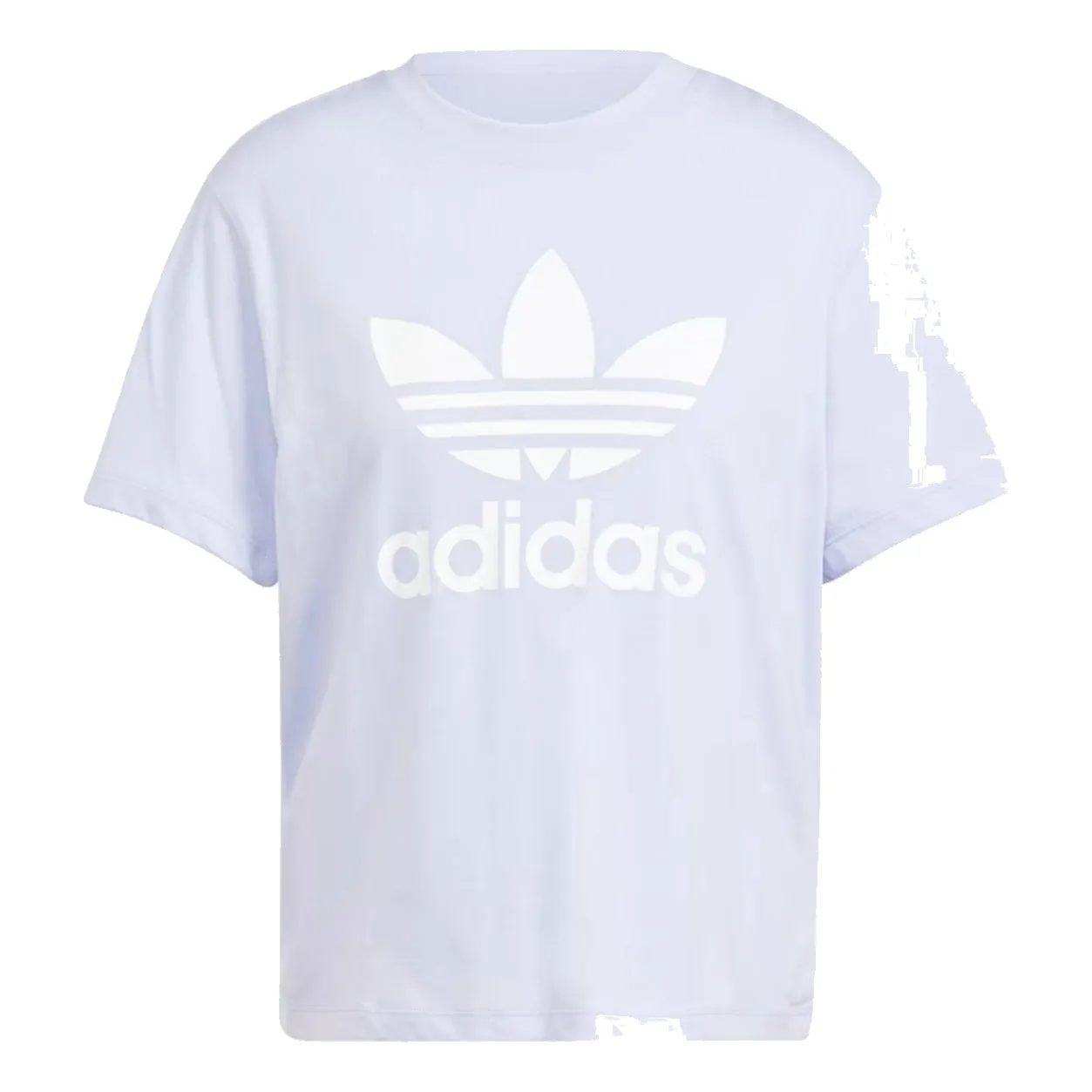 (WMNS) adidas Adicolor Trefoil Boxy T-Shirt 'Purple' IN8439 sold by KicksCrew