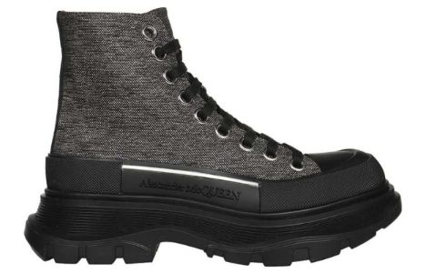 (WMNS) Alexander McQueen Tread Slick Boots 'Brown Black' 718369W4US28163 sold by KicksCrew