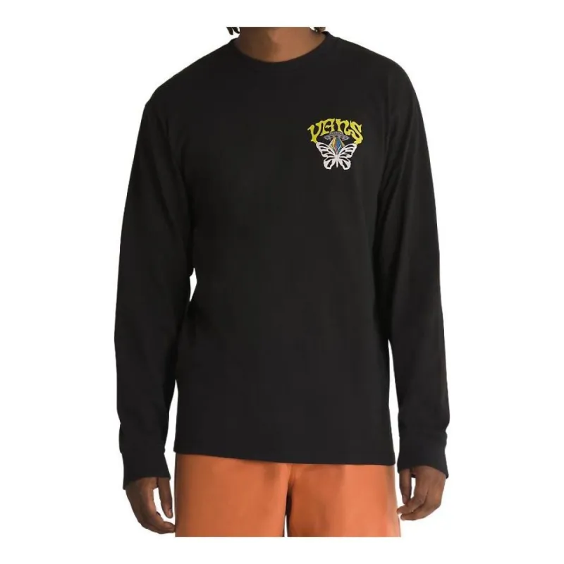 Vans Skull Saucer Long Sleeve T-Shirt 'Black' VN000G4CBLK sold by KicksCrew