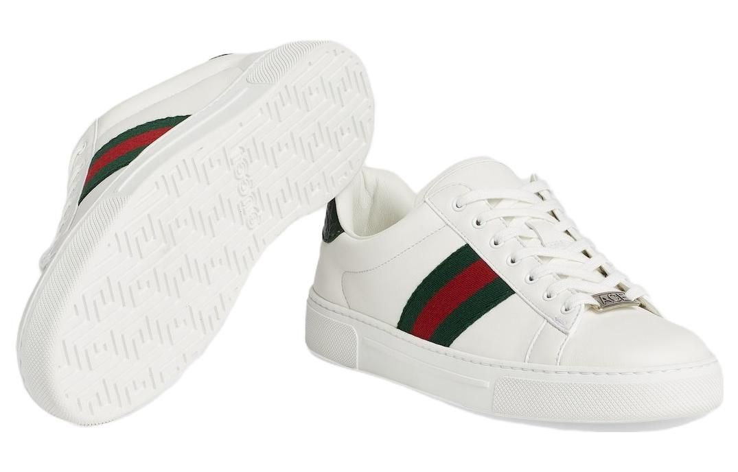 (WMNS) GUCCI Ace Leather Sneakers 'White Green Red' 757943-AACAG-9055 sold by KicksCrew product image thumbnail 5