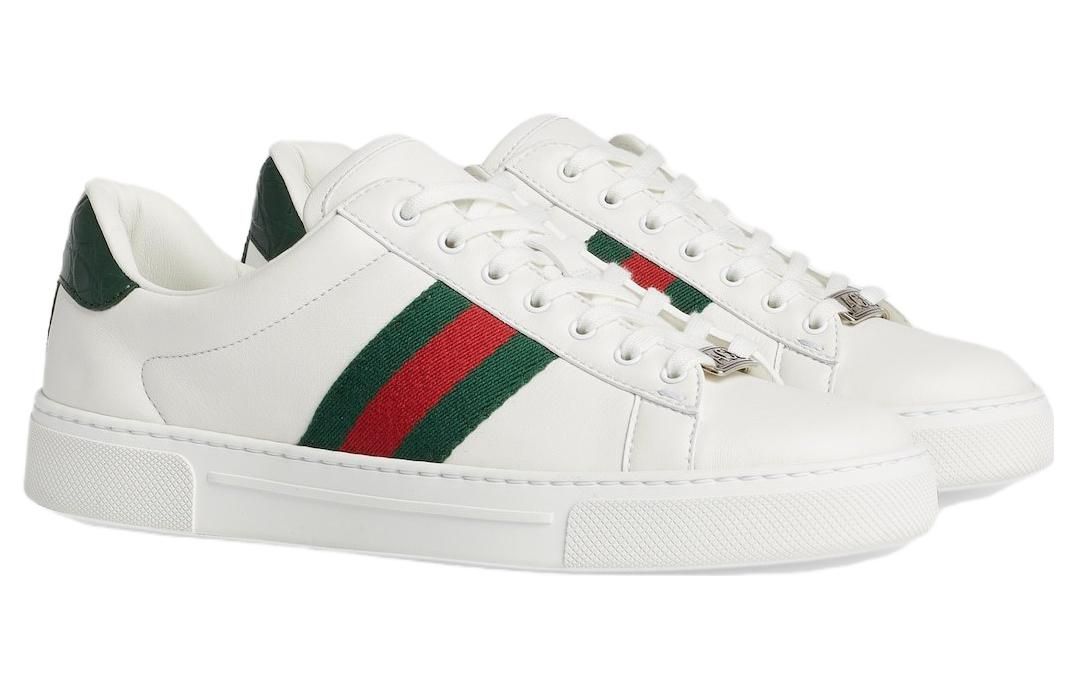 (WMNS) GUCCI Ace Leather Sneakers 'White Green Red' 757943-AACAG-9055 sold by KicksCrew product image thumbnail 2