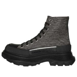 (WMNS) Alexander McQueen Tread Slick Boots 'Brown Black' 718369W4US28163 sold by KicksCrew