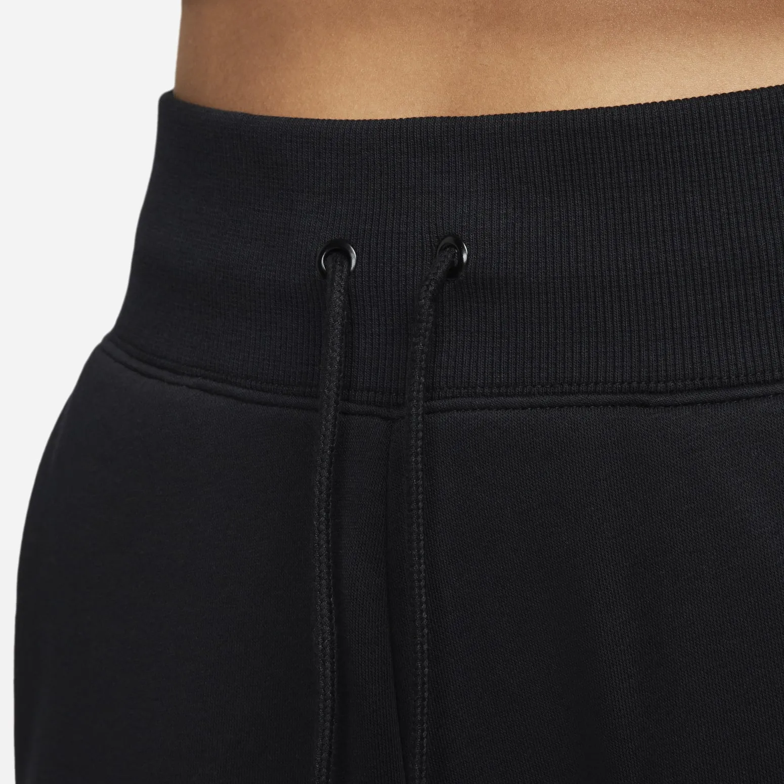 (WMNS) Nike Phoenix Fleece High-Waisted Cropped Sweatpants 'Black' FB8417-010 sold by KicksCrew product image thumbnail 5