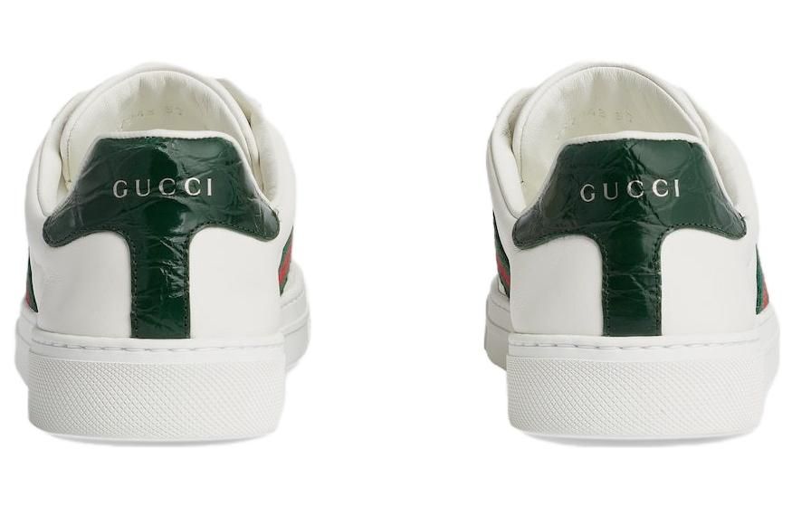 (WMNS) GUCCI Ace Leather Sneakers 'White Green Red' 757943-AACAG-9055 sold by KicksCrew product image thumbnail 4