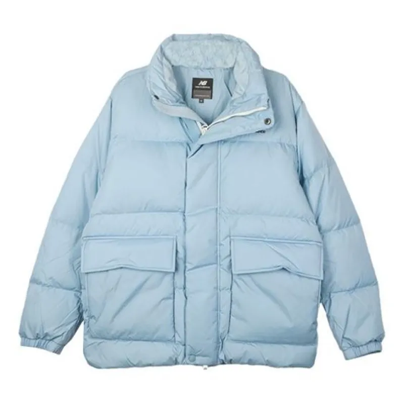 New Balance Essentials Puffer Jacket 'Blue' NPA4E013-GRB sold by KicksCrew