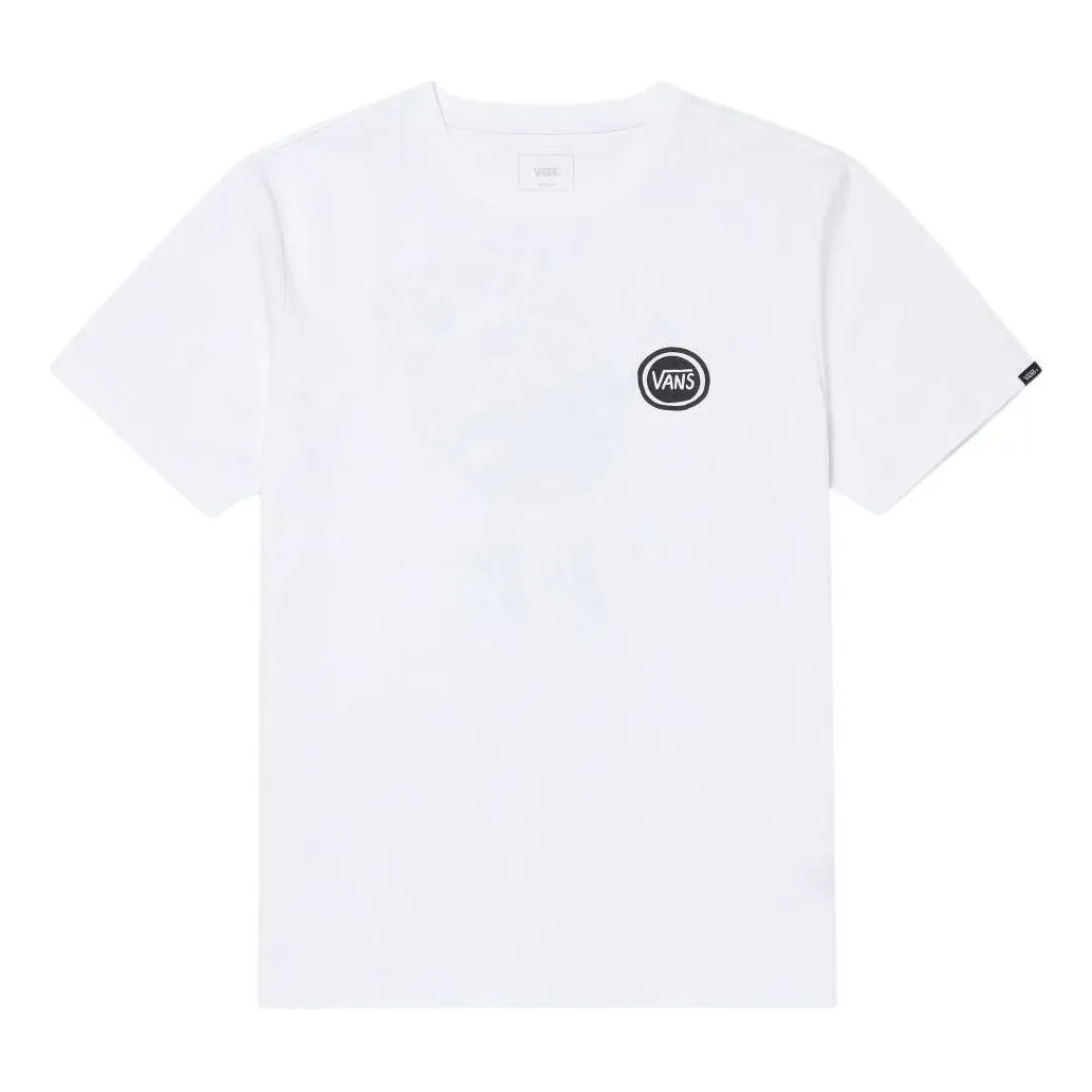 Vans Logo Printed T-Shirt 'White Black' VN000GPX-WHT sold by KicksCrew