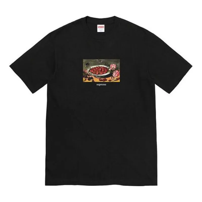 Supreme Strawberries T-Shirt 'Black' SUP-SS23-178 sold by KicksCrew