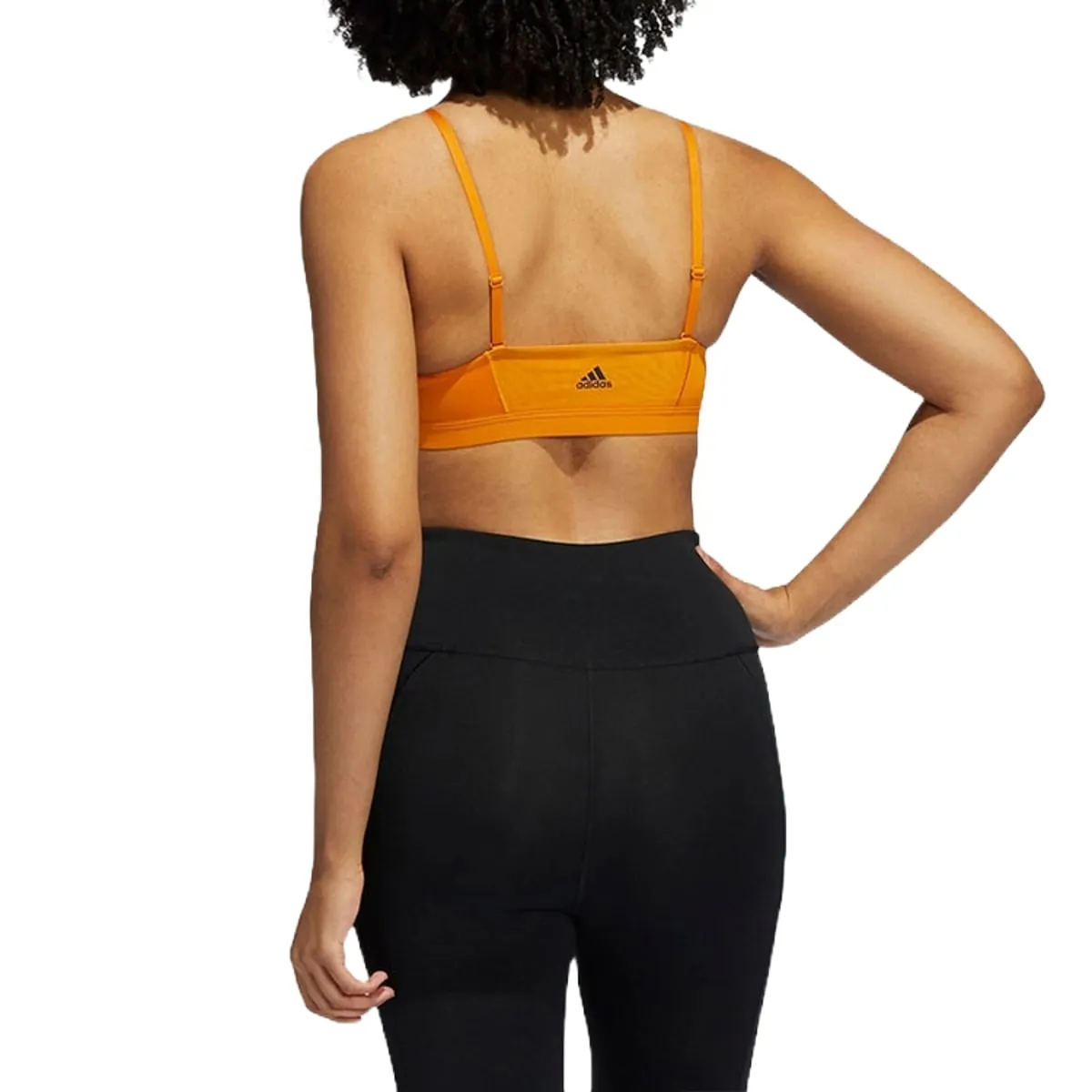 (WMNS) adidas All Me 3-Stripes Bra 'Orange' GU7061 sold by KicksCrew product image thumbnail 2