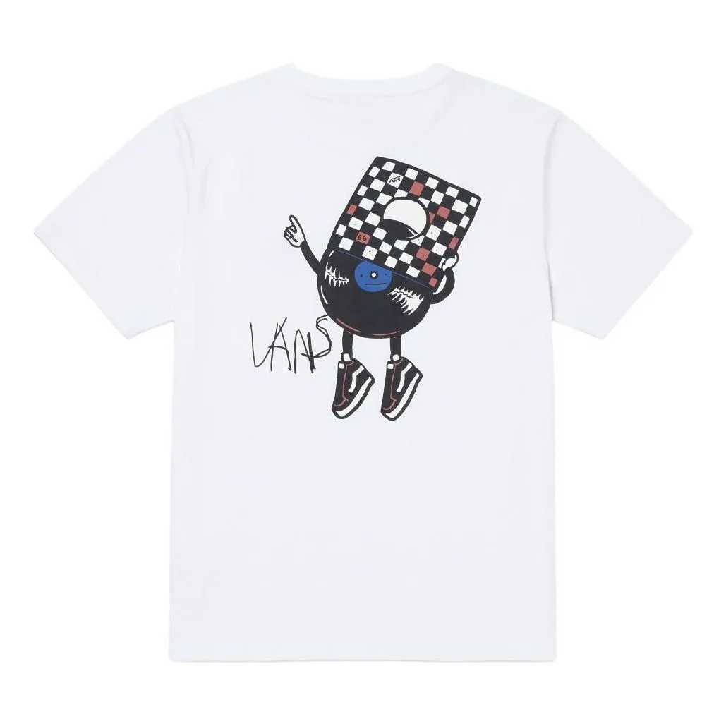 Vans Logo Printed T-Shirt 'White Black' VN000GPX-WHT sold by KicksCrew product image thumbnail 2