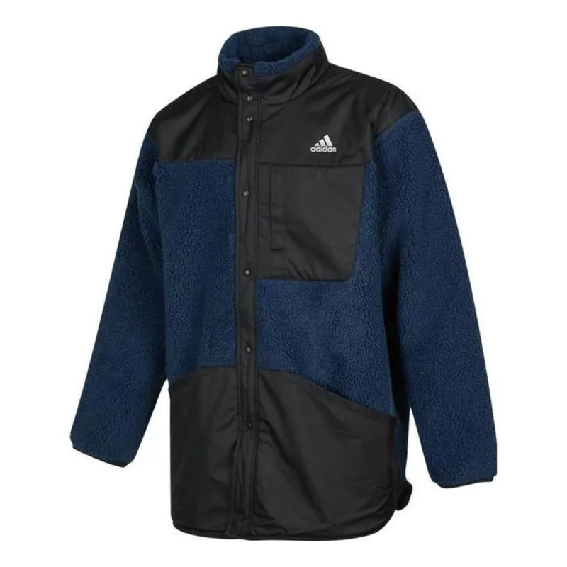 adidas PRSVE Boa Fleece Jacket 'Black Blue ' H40902 sold by KicksCrew