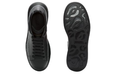Alexander McQueen Oversized Sneaker 'Pure Black' 553761WHGP01000 sold by KicksCrew