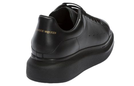 Alexander McQueen Oversized Sneaker 'Pure Black' 553761WHGP01000 sold by KicksCrew