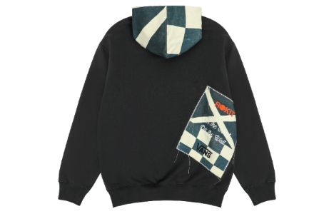 Vans x Rokit Durham Pullover Hoodie 'Black Grey' VN0005X86RJ sold by KicksCrew
