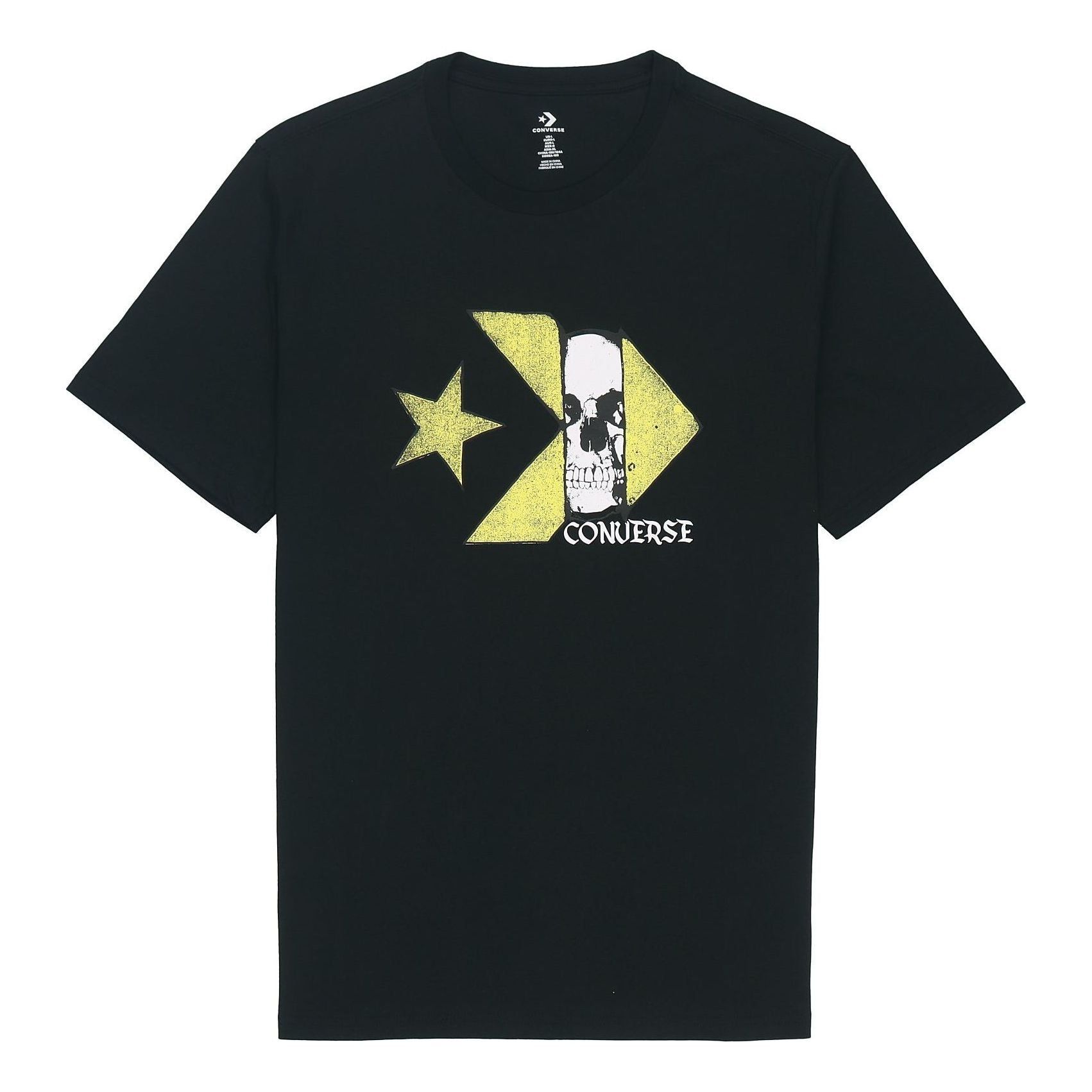 Converse Chuck Taylor Skull Logo Short Sleeve T-Shirt 'Black' 10019893-A01 sold by KicksCrew